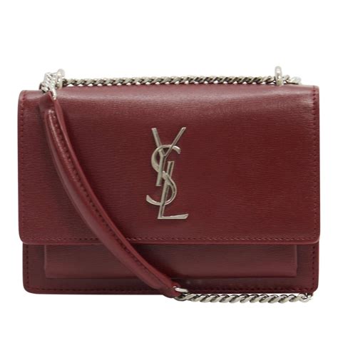 ysl sunset chain wallet bag|ysl wallet on chain sale.